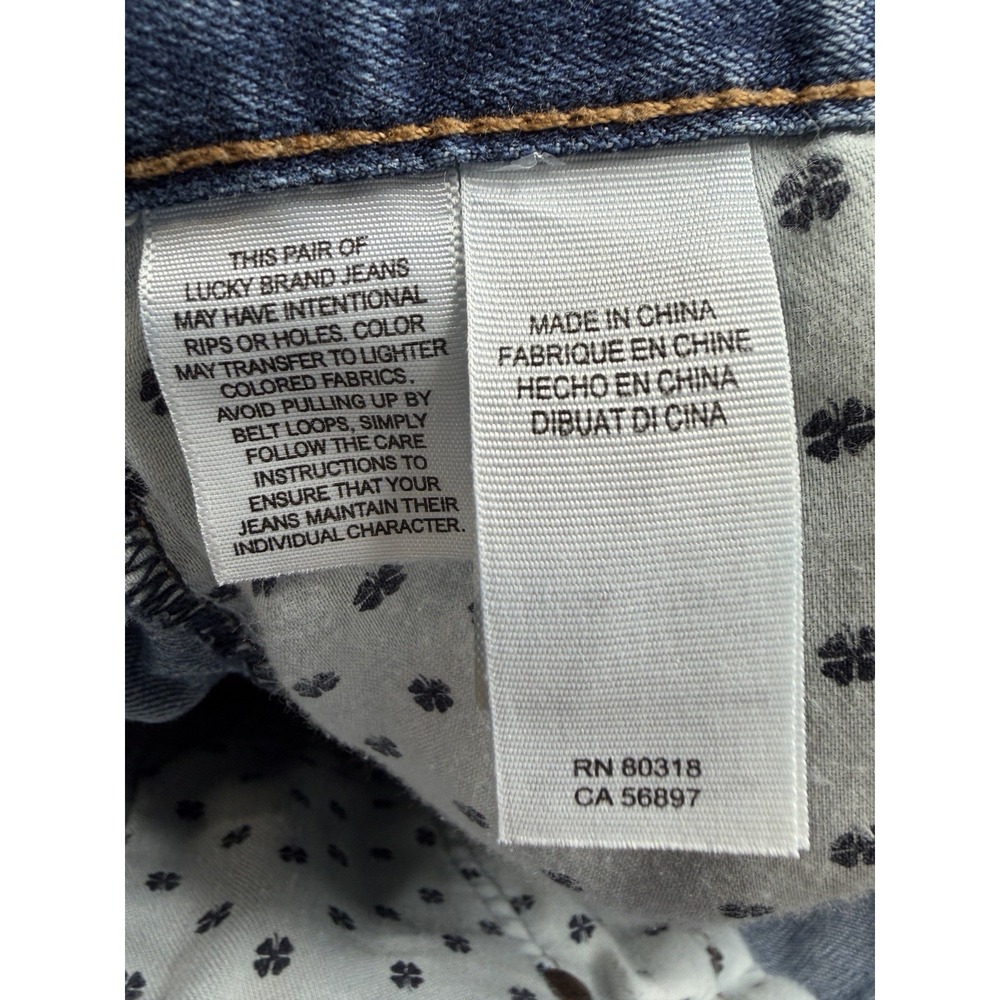 Lucky Brand 410 Athletic Fit Jeans Blue Denim Men's Size 40x30 Measures 42x30 - Picture 10 of 15
